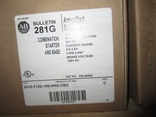 NEW ALLEN BRADLEY 281G-F12S-10B-RRG-CBG ARMORSTART MOTOR CONTROLLER