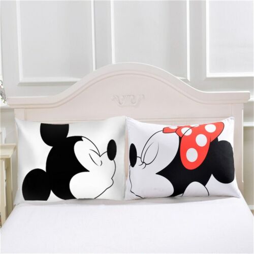 Funda de Almohada Pillow Case White Soft by Mickey Mouse Cushion Home Decor Sofa | eBay