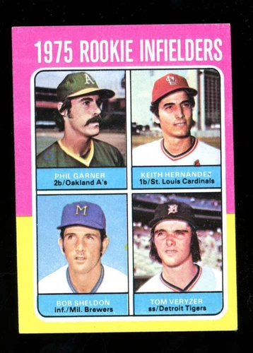 1975 Topps #623 Rookie IF Garner/Hernandez/Sheldon/Veryzer VG-EX JX5849