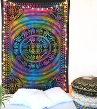 Hippie Indian Wall Hanging Mandala Home Decor Twin Tapestry Bedspread Art Decor