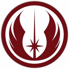 Jedi Order Star Wars Car Bumper Window Tool Box Sticker Decal 4.5"X4.5"