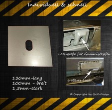 BMW E39 Reparaturblech Blech 1x BMW Hebebühnenaufnahme passt bei e39 520-540