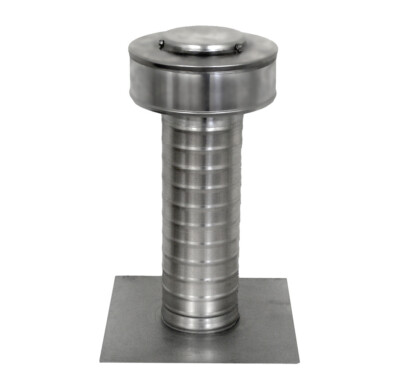 4 in. Dia Keepa Vent an Aluminum Roof Vent for Flat Roofs