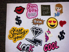 Lot of New Iron on Patches D1 