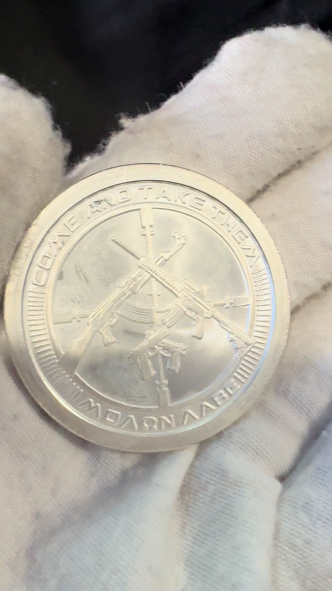 2018 Silver Shield-Come And Take Them 1 oz .999 Silver Coin | eBay