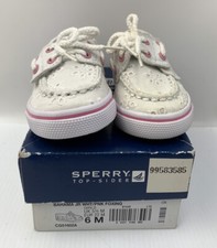 Girl  s Sperry Top-Sider Bahama Jr Foxing Shoes Size 6 M New