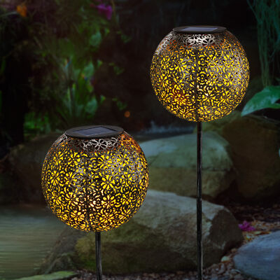 Solar Gartenstecker Orient warmweiße LED Gartendeko Solarleuchte esotec 102383