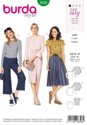 Burda Schnittmuster 6328 Damen 8-18