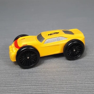 Hasbro Nerf Nitro Foam Yellow Toy Car 2017 Loose 3'' Black Tires