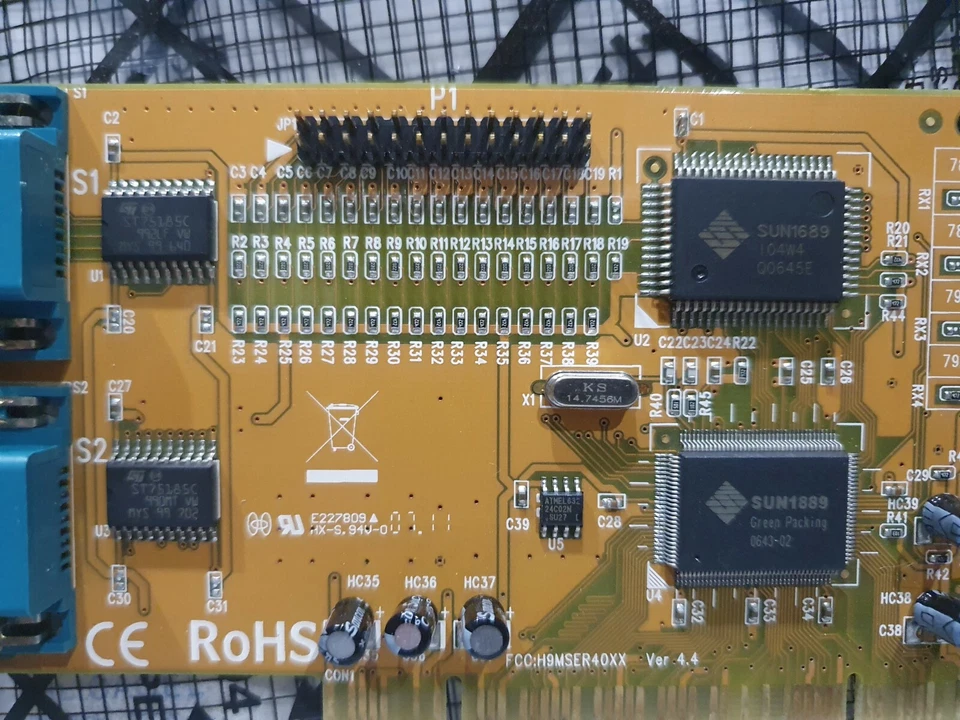 scheda SERIALE  SUNIX 2 porte PCI interna pc computer - Immagine 4 di 4