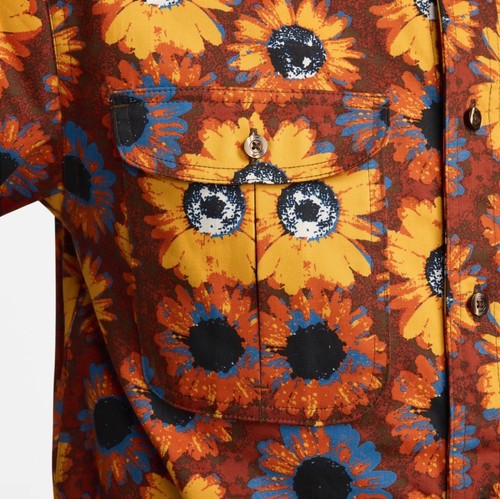 Nike Shirt Skateboarding Short Sleeve Woven Button Down Floral FD7849-072 Mens S - Picture 4 of 5