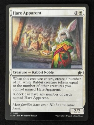1x MTG Hare Apparent - Foundations (FDN) #15 - Magic the Gathering