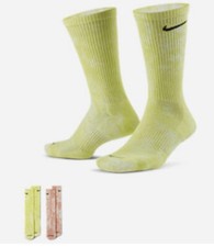 Men  s New  Nike Everyday Cushioned Crew Socks 2 Pairs Size 12-15