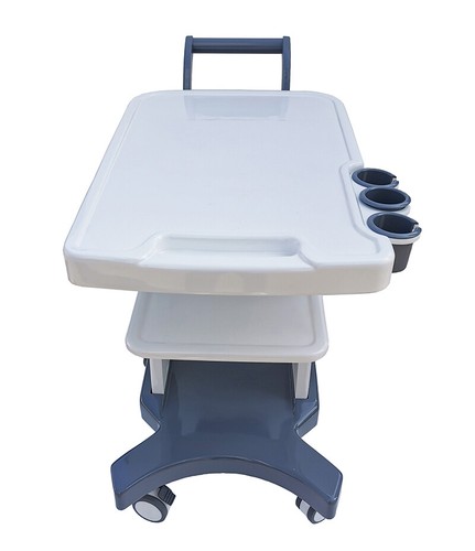 USA Stock Trolley Cart for Portable Ultrasound 3 Holes with Rotating Wheel New - Picture 6 of 8