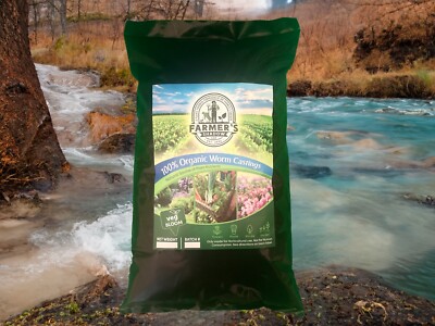 100% Organic Worm Castings 2 Lb Bag