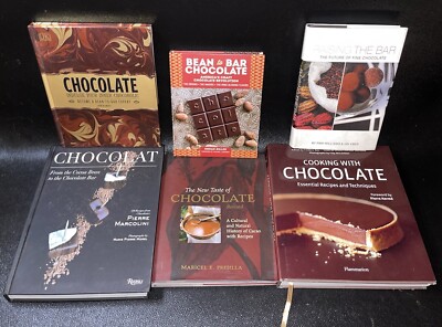 Cooking with Chocolate Book Set Lot 6 Piece Bundle Essential Learning Guide $$$