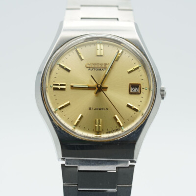 CITIZEN AUTOMATIK VINTAGE HERREN UHR 34MM STAHL RAR SCHÖNER ZUSTAND ARMBANDUHR 4
