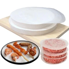 500Pcs Burger Press Cake Baking Candy Wrappers Non-Stick Patty Paper Sheets