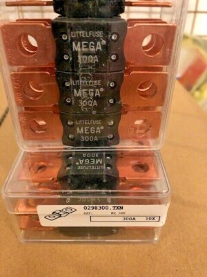10 Stück Sicherung 0298300.TXN Littelfuse Bolt Down Automotive Fuses 32V 300A
