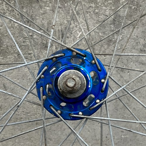 ACS BMX 24 in Front Wheel Blue Hub Old School BMX 1981 81 CMC 36 36h Cruiser VTG - Picture 6 of 15
