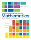A Problem Solving Approach to Mathematics for Elementary School Teac - Very Good