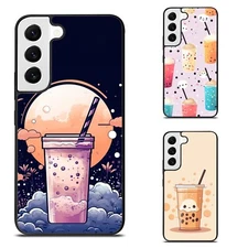 Plastic TPU Case anime boba tea space For Samsung Galaxy Z Fold Flip 3 4