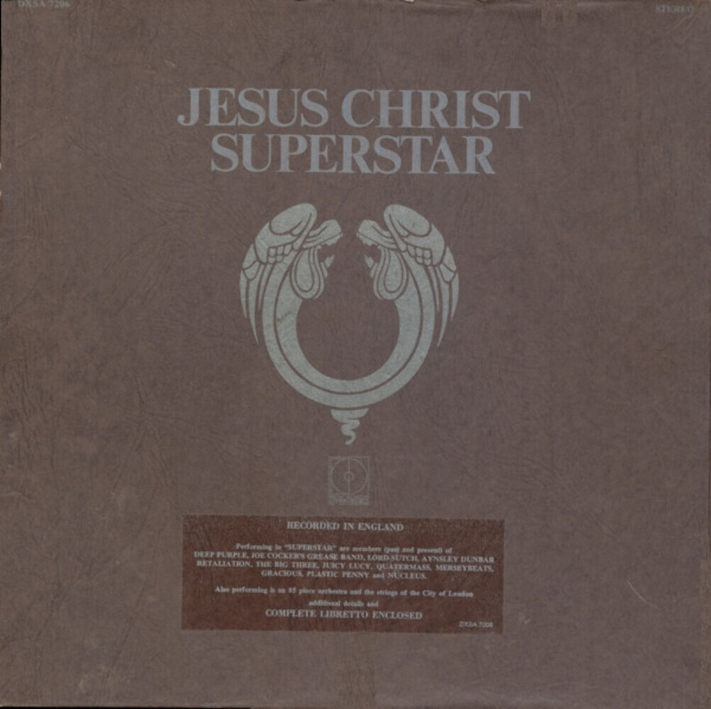 Andrew Lloyd Webber Tim Rice Jesus Christ Superstar A Rock