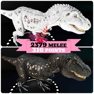 2379 MELEE (316 PTS) TOP STATS REX ARK  Survival Ascended ASA PVE PC/XBOX/PS