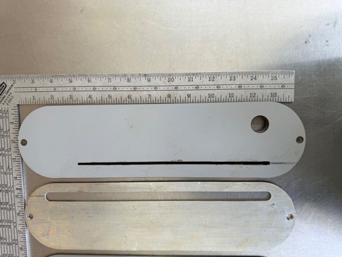Lotto Seghetto da Tavolo Artigianale Assortito 10" Piastra Gola Inserto Tavolo 113 CR-3 - Foto 6 di 15