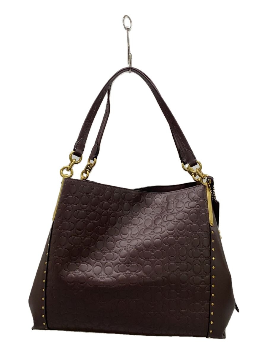 COACH Brown PVC Shoulder Bag Style 76071