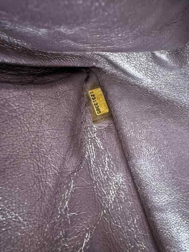 Chanel Reissue 2.55 Borsa con patta trapuntata pelle di vitello invecchiata 227 rosa malva SPB-TS 350288 - Foto 18 di 20