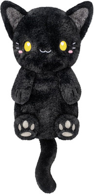 Black Cat Microwavable 1.5 Lbs Unscented Heating Pad for Women and Kids- Cute So