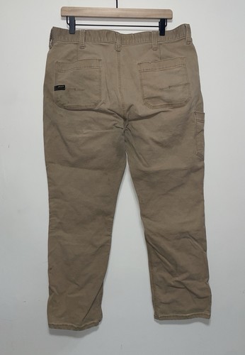 Ariat Rebar M4 Pantalone Uomo 36x32 Marrone Rebar Relax Dritto Lavoro Abbigliamento Difetti - Foto 3 di 16