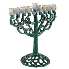 Portacandele decorativo ebraico vintage Hanukkah supporto