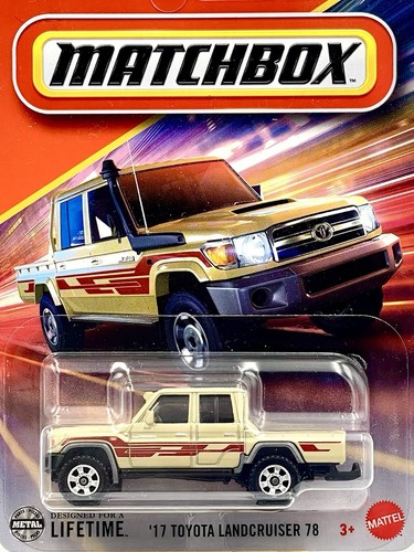 Matchbox 2017 Toyota Landcruiser 78 (Top Zustand) MBX Off-Road hellbraun beige