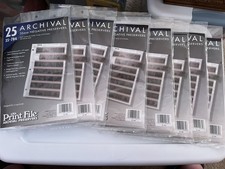 Print File Archival 35mm Negative Preservers Lot Of 8 Pkgs, 7 New Unopened