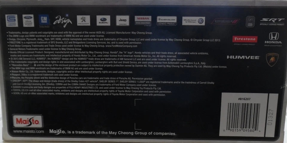 Diecast Yellow 2013 SRT Viper GTS Maisto 1/24 nuevo Foto 3 de 3