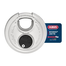 Diskus 20/70 Heavy Duty Stainless Steel Disk Padlock Rustproof Circle Storage Lo