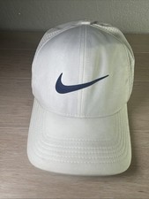 Nike Golf Hat Classic 99 Men's Fitted White Dri-FIT ADV AeroBill Perforated