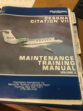Citation VII Maintenance Training Manuals,  a 2 vol. set