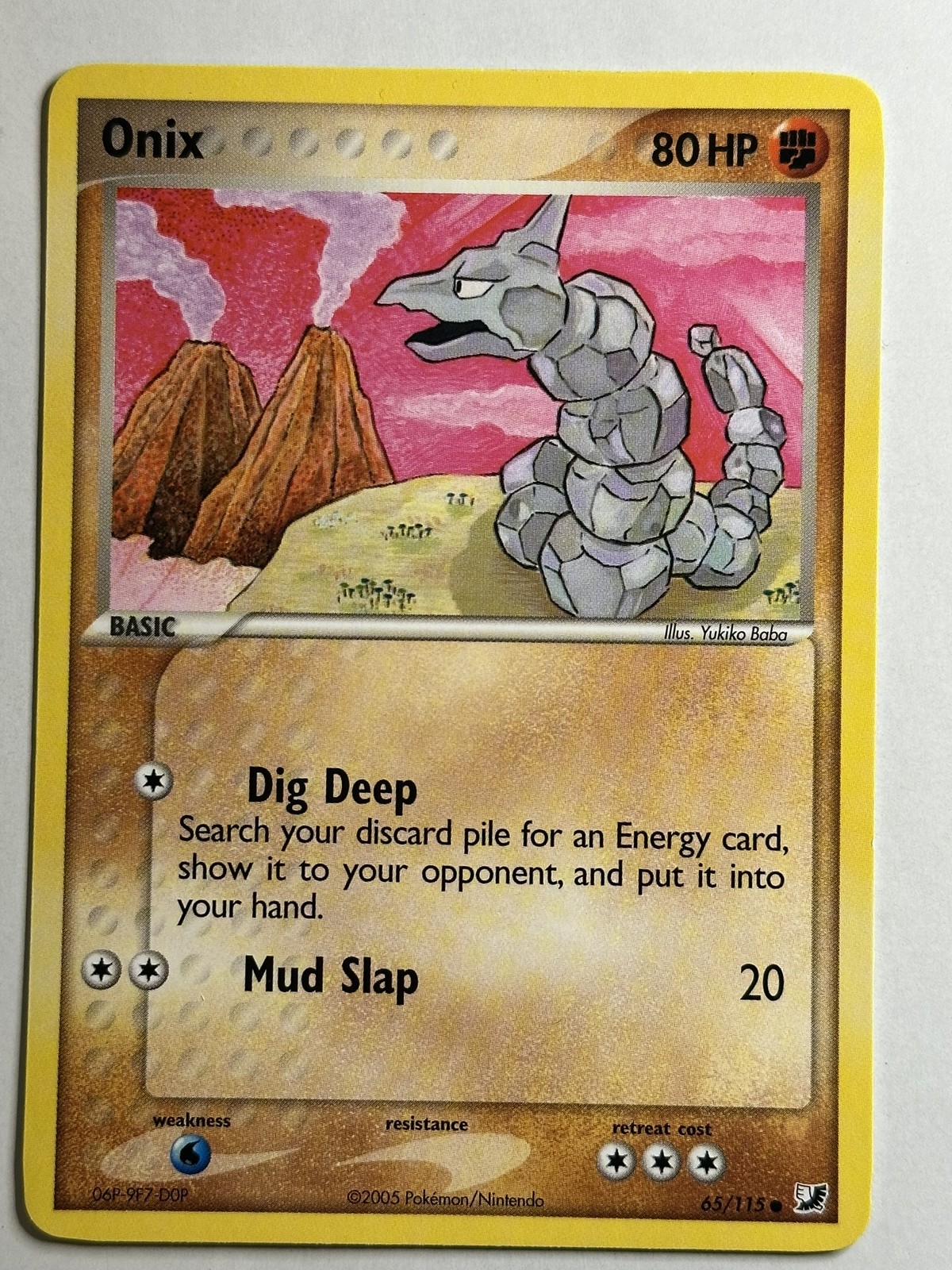Onix Unseen Forces 65/115 LP-NM Pokemon card