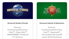2 tickets for 2-PARK 1-DAY PARK-TO-PARK Universal Studios Orlando Tickets