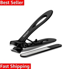Professional Stainless Steel Nail Clippers for Men  Women - 15mm Jaw Opening