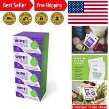 Wipe 'N Clear Anti-Streak Lens Cleaning Wipes - 300 Unscented Quick-Dry Wipes