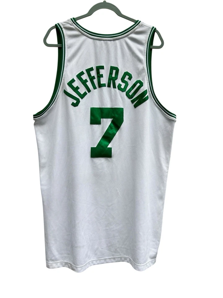 Camiseta deportiva autografiada de Al Jefferson Boston Celtics ropa del equipo Reebok 48 Foto 2 de 4