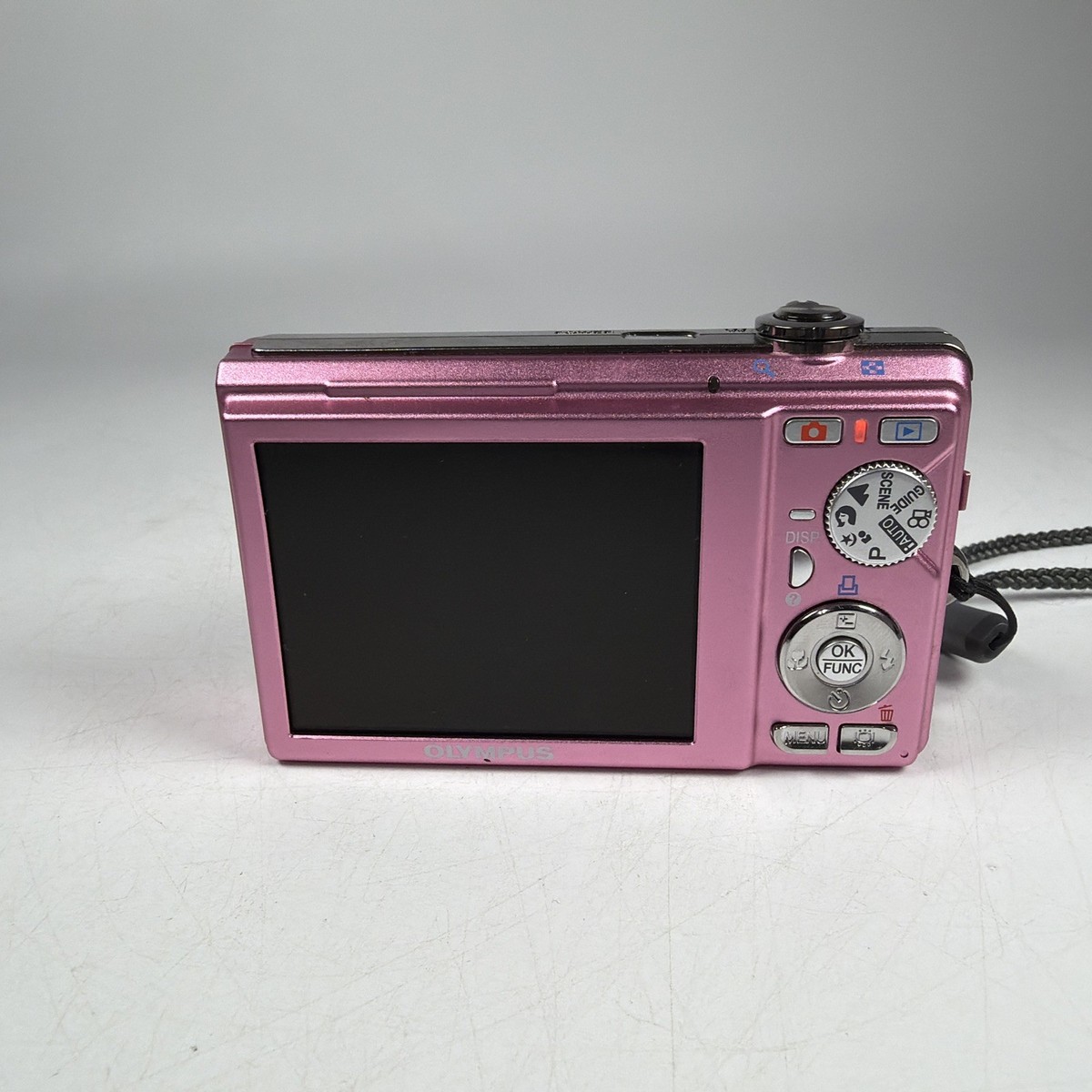 Olympus FE-370 Pink Digital Camera 8MP 5x Zoom Image - With
