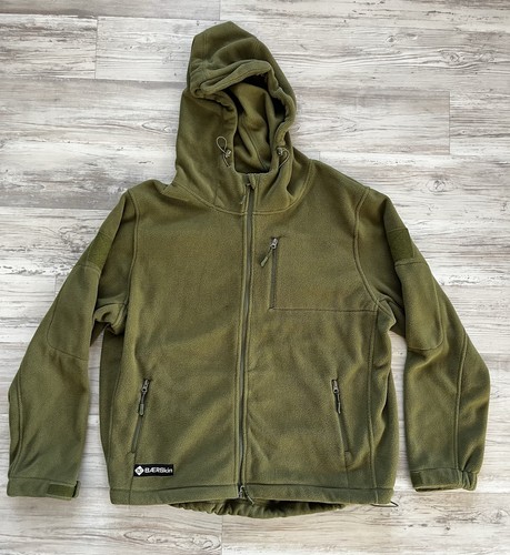 Baerskin Tactical Hoodie Grün Fleece Full Zip Jacke Herren Gr. 2XL XXL