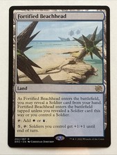 MTG The Brothers' War Fortified Beachhead 262/287 NM Rare