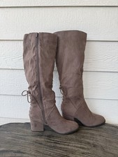 Journee Collection Brown Knee-High Boots Size 10M