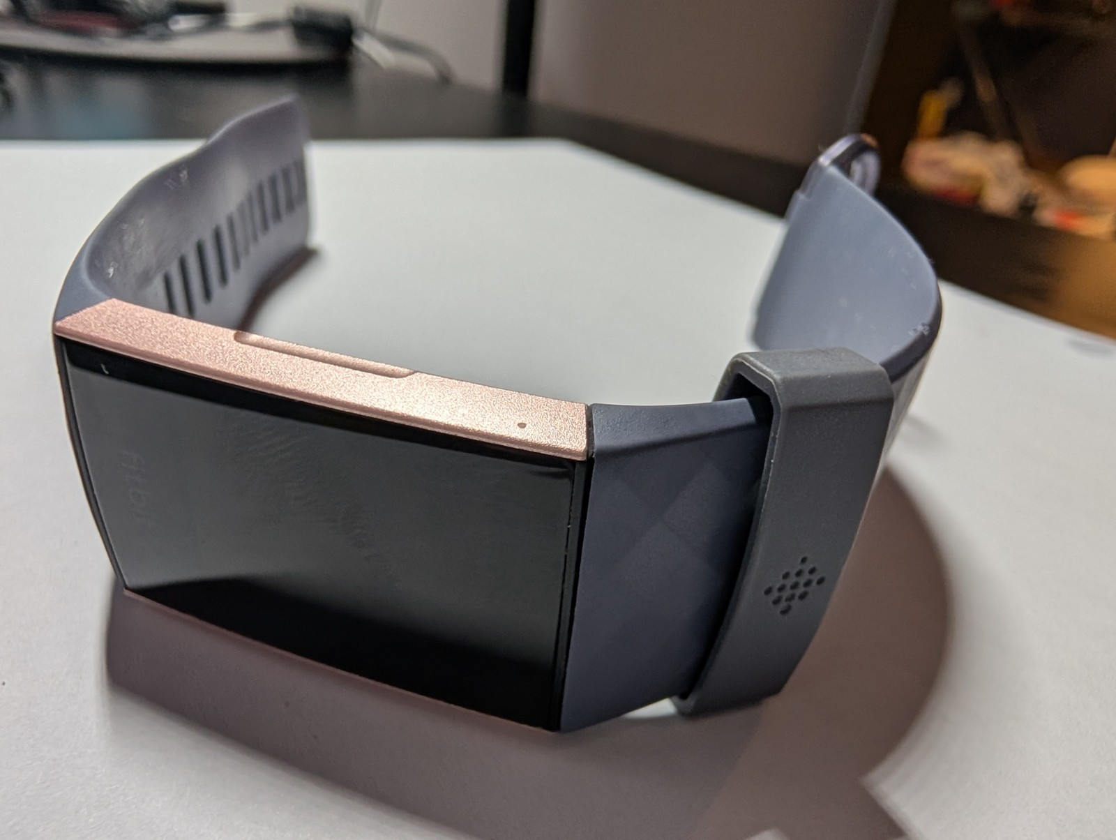 Fitbit Charge 3 Tracker - Blue Gray Rose Gold with Charger Included-image